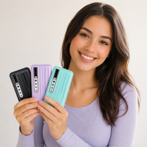 PB-20000 LCD powerbank 20000mAh – hordozható gyorstöltő külső akkumulátor 3 USB porttal (BBD) - Image 4