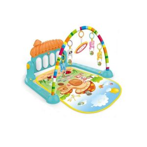 Piano Fitness baba játszószőnyeg - állatos csörgőkkel, hang-, és fényhatásokkal, altatózenével - piros (BBJ) - Image 7