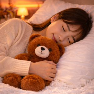 PiheMackó barna plüss maci – puha, ölelhető teddy mackó gyerekeknek és ajándéknak (BBJ) - Image 2