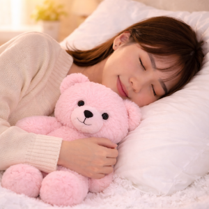 PiheMackó rózsaszín plüss maci – puha, ölelhető teddy mackó gyerekeknek és ajándéknak (BBJ) - Image 2