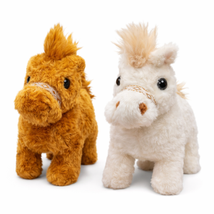 PonyPal interaktív plüss póni – sétáló plüss ló csóváló farokkal, mozgó játék póni gyerekeknek 22 cm (BBJ) - Image 1