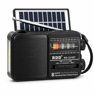 RDD hordozható Bluetooth rádió és napelemes LED hangszóró USB/TF lejátszóval – RD-321BTS (BBJH) - Image 6