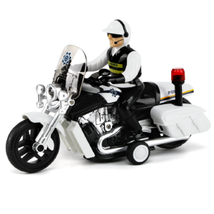Rendőrségi játék motorkerékpár – 23 cm-es motor fény- és hangeffektekkel, realisztikus rendőr jármű gyerekeknek WY430A (BBJ) - Image 11