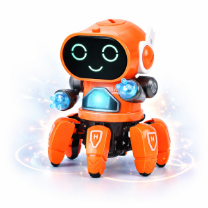 RoboZümi interaktív világító robot – LED-es mozgó játék robot gyerekeknek, fényeffektusokkal (BBJ) - Image 1