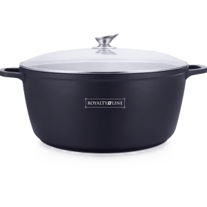 Royalty Line márványbevonatú 44 cm átmérőjű 23,4L kapacitású lábas – nagyméretű tapadásmentes főzőedény üvegfedővel RL-BS44ML (BBA) - Image 7