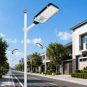 SL-88895 napelemes LED utcai lámpa 800W – IP66 kültéri mozgásérzékelős udvari világítás távirányítóval (BBD) - Image 4