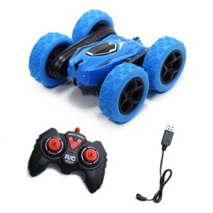 LED-es, 360°-ban pörgő kaszkadőrautó vezérlővel - 2,4 GHz Stunt Car (BBJ) - Image 3