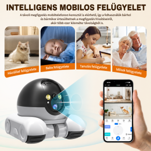 SXT-046 távirányítós megfigyelő robotkamera – WiFi FPV kamera autó éjjellátó LED világítással (BBD) - Image 5