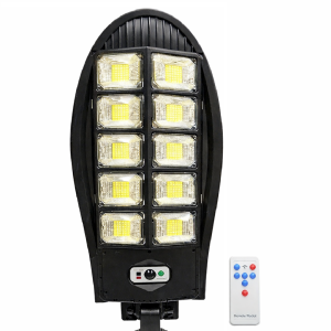 SolarNova W788B-5 napelemes LED utcai lámpa – mozgásérzékelős kültéri kerti és utcai lámpa - Image 1