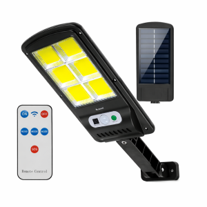 Solarix SL-180 kültéri napelemes COB fali lámpa – hidegfehér LED kerti világítás, split kivitel (FX) - Image 1