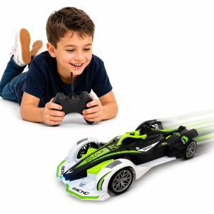 SpeedRacer RC versenyautó zöld-fekete-fehér kivitelben – távirányítós sportautó gyerekeknek, nagy sebességű játék autó (BBJ) - Image 6