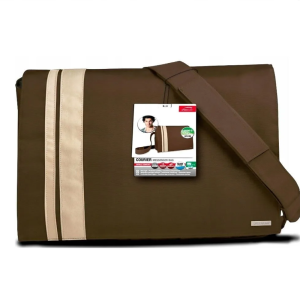Speedlink prémium laptop táska – 16,4 hüvelykes (41,6 cm) készülékekhez, elegáns barna-bézs kivitelben SL-6056-BWBG (BBA) - Image 1