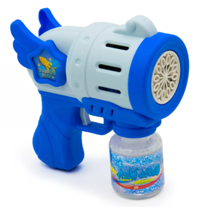 Szárnyakkal díszített kék színű automata buborékfújó pisztoly (BBJ) - Image 1