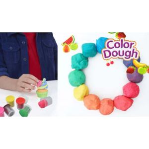 Színes gyurma szett 4 darabos color dough készlet dobozban gyerekeknek (BBMJ) - Image 3