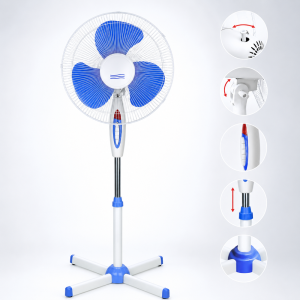 Szuperhatékony 40W állóventilátor – csendes szobai ventilátor állítható magassággal (BBD) - Image 4