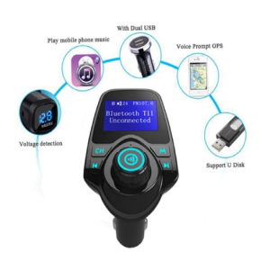 T11 szivargyújtós bluetooth FM Transmitter, MP3 lejátszó (THM) - Image 3