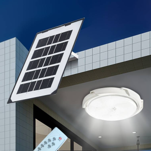 THO napelemes kör alakú vízálló kültéri veranda mennyezeti lámpa SCL-100W (BBD) (BBJH) - Image 2