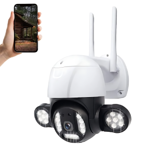 THO CAM-309 vízálló kültéri WiFi biztonsági kamera – távolról vezérelhető, éjjellátó IP kamera megfigyeléshez V380 (FX) (BBD) - Image 4