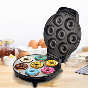 Tapadásmentes, elektromos fánkkészítő - mini kerek gömbgyűrűs fánkkészítő gép 7 db fánkhoz (BBM) - Image 2
