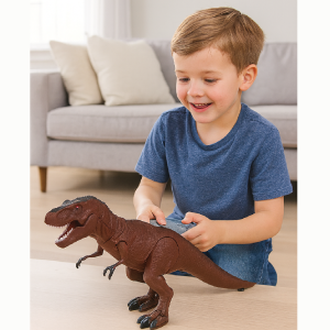 Távirányítós T-Rex dinoszaurusz – 25 cm-es mozgó és hangot adó interaktív játék gyerekeknek (BBJ) - Image 2