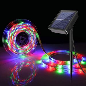 Távirányítással vezérelhető, időzíthető, napelemes, kültéri RGB LED szalag - 5M (BBV) (BBD) - Image 3