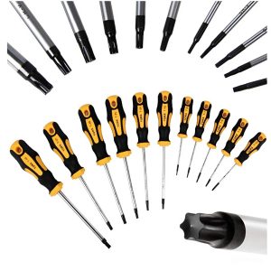 TorX csavarhúzó készlet 11 részes – strapabíró króm-vanádium acél szerszámkészlet precíziós munkákhoz (BBD) - Image 1