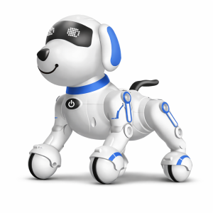 TurboTappancs – távirányítós interaktív robot kutya, hangokkal, angol szavak tanításával, tánc funkcióval – USB újratölthető, kék (BBJ) - Image 6