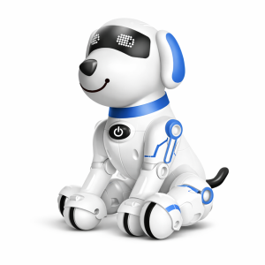 TurboTappancs – távirányítós interaktív robot kutya, hangokkal, angol szavak tanításával, tánc funkcióval – USB újratölthető, kék (BBJ) - Image 4