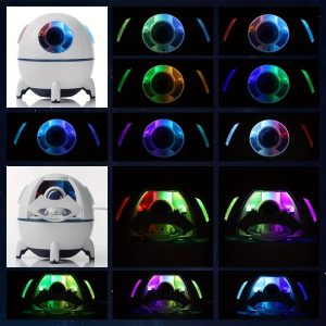 Űrhajós aromadiffúzor és párásító LED fénnyel a tiszta és hidratált levegőért (BBD) - Image 3