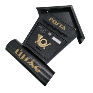Utcai postaláda újságtartóval – grafitszürke (BBL) - Image 3