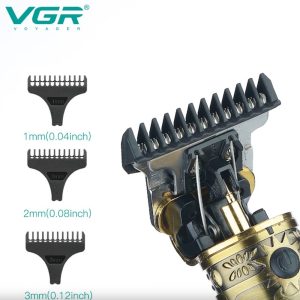 VGR-V85 gravírozott hajnyíró titánium pengével, cserélhető precíziós vágó fejekkel (BBV) - Image 4