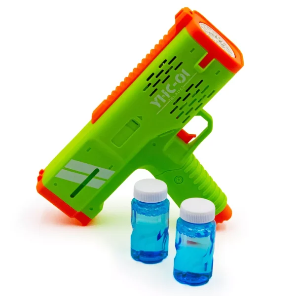 Vagány zöld színű buborékfújó pisztoly 2x50 ml-es buborékfújó folyadékkal (BBJ) 1