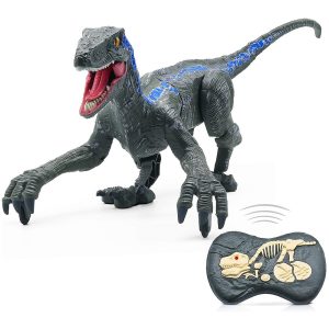 Velociraptor távirányítós játék dínó élethű hanghatásokkal - 31 cm (BBJ) - Image 1