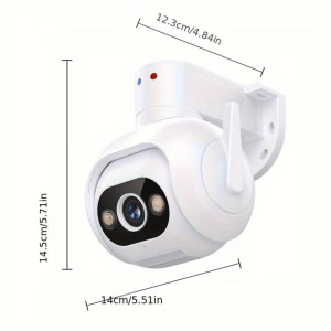 Vezeték nélküli 5MP IP PTZ kamera 10X Zoom, hangérzékelős riasztás, falra rögzíthető (BBV) - Image 7