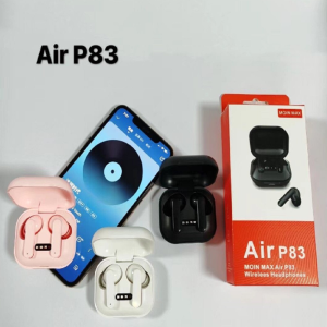 Vezeték nélküli Air P83 bluetooth fülhallgató mikrofonnal - fekete (BBV) - Image 7