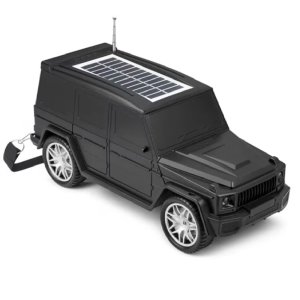 Vezeték nélküli sumker Mercedes G63 napelemes Bluetooth autós hangszóró LED lámpával – HF-F88 (THM) - Image 1