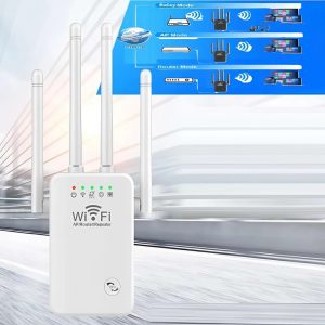 Vezeték nélküli jelerősítő – 4 antennás WIFI hatótávolság-bővítő 300 Mbps sebességgel, fejlett biztonsági funkciókkal (BBV) - Image 8