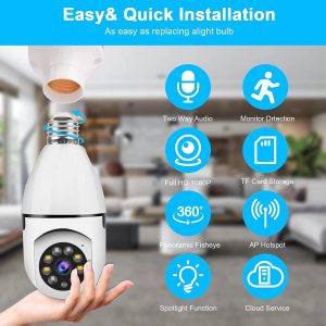 Villanykörtének álcázott biztonsági kamera telefonos applikáción nézhető képpel (BBD)(BBV) - Image 4