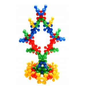 Virág alakú minden irányból könnyen összekapcsolható műanyag kirakókockák gyerekeknek - oktató és tanuló puzzle játék (BBLPJ) (BBMJ) - Image 8