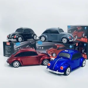 Volkswagen Bogár alakú világító bluetooth hangszóró és rádió - zenélő retro taxi működő fényszórókkal és guruló kerekekkel - 23 cm (FX)(BBD) - Image 7