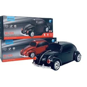 Volkswagen Bogár alakú világító bluetooth hangszóró és rádió - zenélő retro taxi működő fényszórókkal és guruló kerekekkel - 23 cm (FX)(BBD) - Image 8