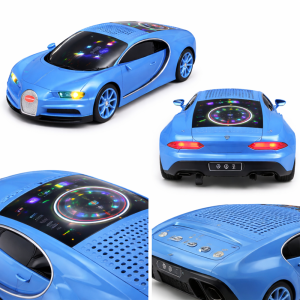 WSTER WS-660 Bugatti autó formájú hordozható bluetooth hangszóró 15w – led kijelzős, FM rádiós (BBD) - Image 3