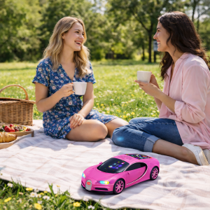 WSTER WS-660 Bugatti autó formájú hordozható bluetooth hangszóró 15w – led kijelzős, FM rádiós (BBD) - Image 6