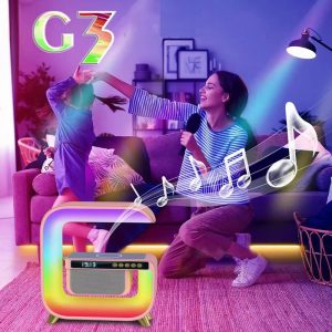 XM-G3 3 az 1 ben bluetooth hangszóró- RGB hangulatvilágítás és Qi - telefontöltő állomás egyben (BBV) - Image 3