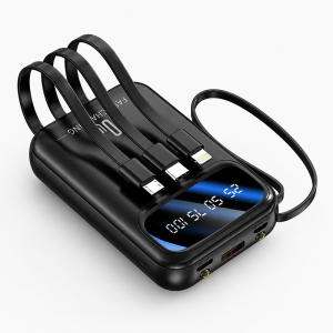 XNEN XN-458S powerbank 10000mAh – 65W szupergyors töltő beépített kábelekkel és digitális kijelzőve (THM) - Image 1