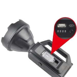 XXL napenergiás kézi lámpa 20W – 1200 lumen fényerő, 20000mAh akkumulátor, hideg fehér LED & COB technológia-YD899 (BBL) - Image 5