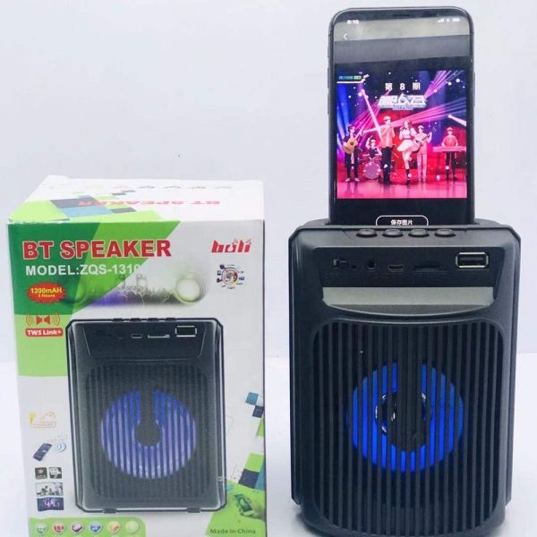 ZQS-1310 telefontartós, LED-es Bluetooth hangszóró 4