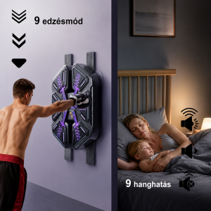 Zenélő LED boxfal gyerekeknek – Box tréner reflexfejlesztő bokszgép kesztyűvel (BBJ) - Image 5
