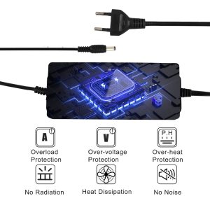 LCD kijelzős hálózati adapter túltöltés elleni védelemmel és feszültség szabályozóval - 100V-240V 50/60Hz (THM) - Image 2