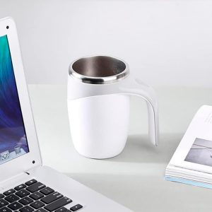 USB-ről tölthető, automatikus, önkeverő bögre hőálló fallal és fedővel - mágneses keverési technológia (BBM) - Image 4